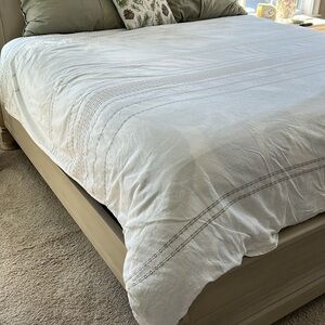 Coyuchi Soft Gray Duvet Cover